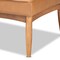 Baxton Studio Riordan Mid-Century Modern Tan Faux Leather and Walnut Brown Finished Wood 3-Piece Dining Nook Set 186-11361-9305-Zoro - alternate 9